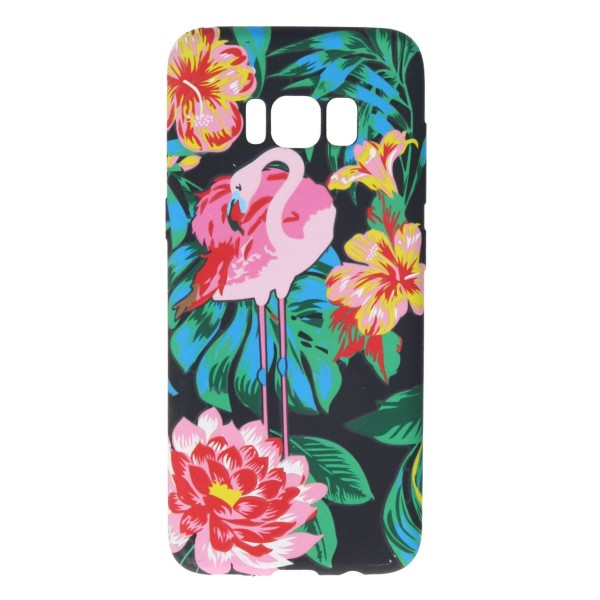 Coolyer Back Cover Θήκη Σιλικόνης Με Σχέδιο Φλαμίνγκο (Samsung Galaxy S8)