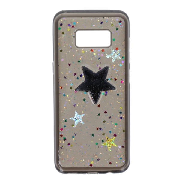 Back Cover Θήκη Με Γκλίτερ Και Σχέδιο Αστέρια (Samsung Galaxy S8)
