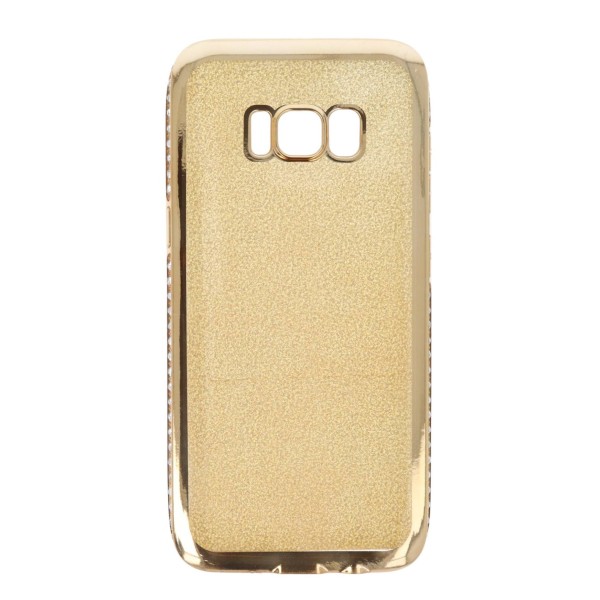 Coolyer Back Cover Θήκη Σιλικόνης Με Στρασάκια Στις Άκρες Και Πλάτη Γκλίτερ (Samsung Galaxy S8)