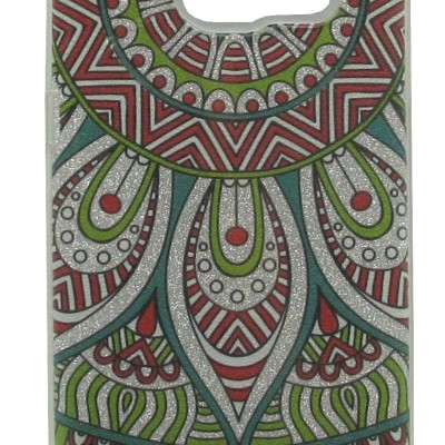 Back Cover Θήκη Σιλικόνης Με Γκλίτερ Και Σχέδιο Mandala (Samsung Galaxy S7 Edge)