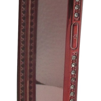Back Cover Θήκη Σιλικόνης Με Στρασάκια Κόκκινο (Samsung Galaxy S7 Edge)
