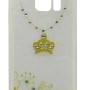 Air Jacket Back Cover Θήκη Με Στρασάκια Και Σχέδιο Στέμμα (Samsung Galaxy S7)