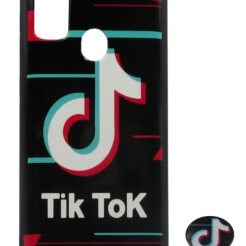 Back Cover Θήκη Με Σχέδιο Tik Tok Και Pop Socket (Samsung Galaxy M21 & Samsung Galaxy M30s)