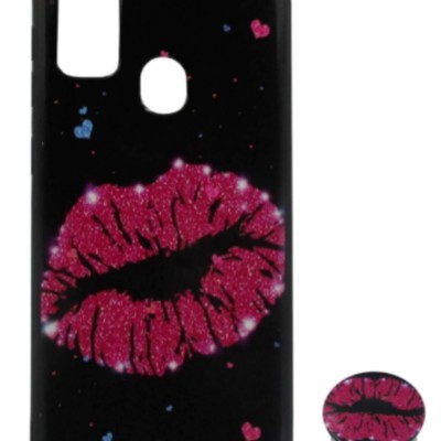 Back Cover Θήκη Με Σχέδιο Χείλη Και Pop Socket (Samsung Galaxy M21 & Samsung Galaxy M30s) Back Cover Θήκη Με Σχέδιο Χείλη Και Pop Socket (Samsung Galaxy M21 & Samsung Galaxy M30s)
