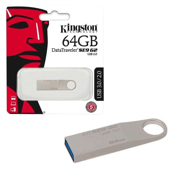 Kingston SE9 USB Stick 64GB Ασημί