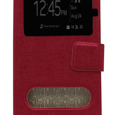 Oba Style Θήκη Book Δερματίνης Με Call Display Και Δυνατότητα Απάντησης Φούξια (Samsung Galaxy S6 Edge)