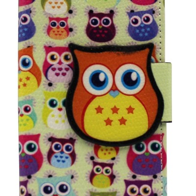 Θήκη Book Wallet Πορτοφόλι Με Σχέδιο Κουκουβάγιες (Samsung Galaxy S6 Edge)