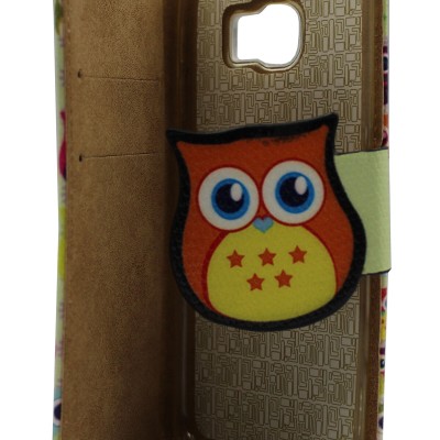 Θήκη Book Wallet Πορτοφόλι Με Σχέδιο Κουκουβάγιες (Samsung Galaxy S6 Edge)
