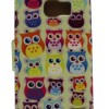 Θήκη Book Wallet Πορτοφόλι Με Σχέδιο Κουκουβάγιες (Samsung Galaxy S6 Edge)