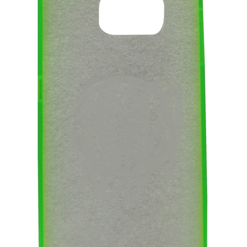 Back Cover Θήκη Σιλικόνης Διάφανη Με Χρώμα Στις Άκρες (Samsung Galaxy S6 Edge)
