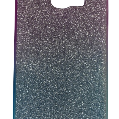 Back Cover Θήκη Σιλικόνης Με Γκλίτερ Μωβ (Samsung Galaxy S6 Edge)