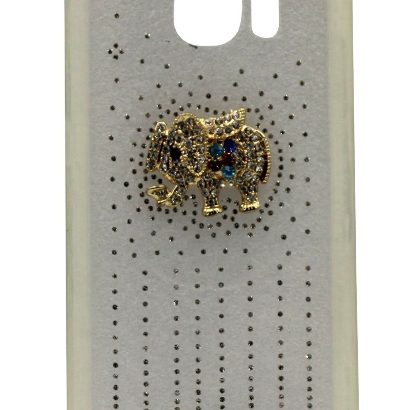 Back Cover Θήκη Με Στρασάκια Και Σχέδιο Ελέφαντας (Samsung Galaxy S6)