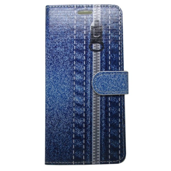 Θήκη Book Wallet Πορτοφόλι Με Σχέδιο Φερμουάρ (Samsung Galaxy Grand Prime & Samsung Galaxy J2 Prime)